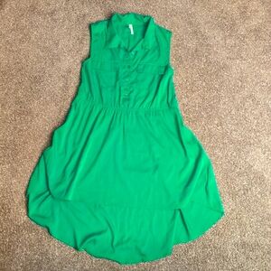Truth NYC green asymmetrical dress